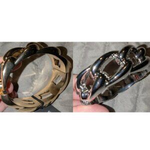 Lot of 2 Nordstrom Sculptural Hinged Cuff Bracelet 5523/5524